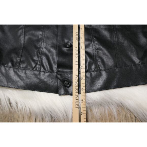 Vintage 90s LIQUID CLOTHING Polyester Shimmery Lightweight Jacket Women Large - Picture 7 of 11